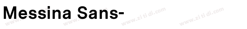 Messina Sans字体转换